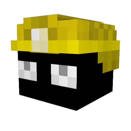 Thomboi07 Minecraft avatar head, 3D render