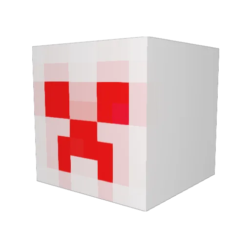 ThommasHD Minecraft avatar head, 3D render