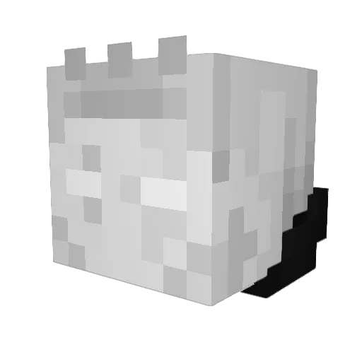 Thommson Minecraft avatar head, 3D render