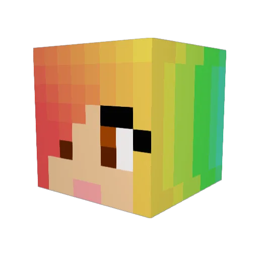 Thommy24 Minecraft avatar head, 3D render