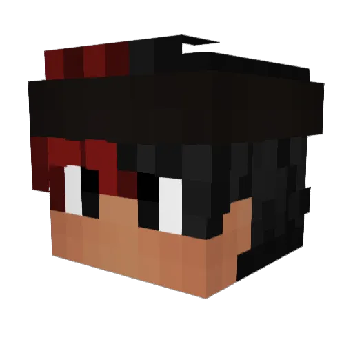 ThommyGamer21 Minecraft avatar head, 3D render