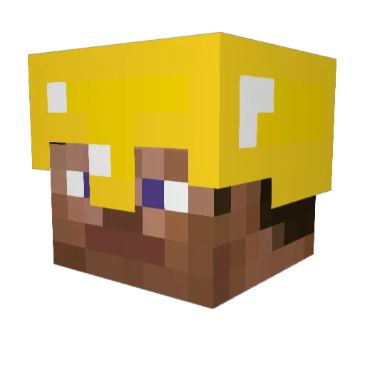 Thomppa26 Minecraft avatar head, 3D render