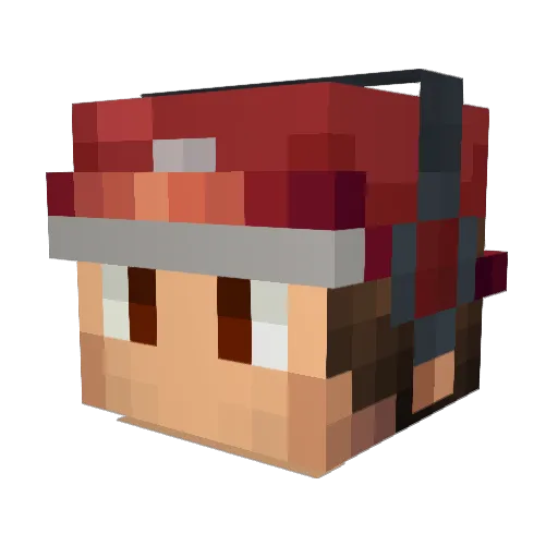 Thomsi08 Minecraft avatar head, 3D render