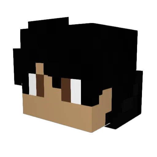 Thomste_ Minecraft avatar head, 3D render