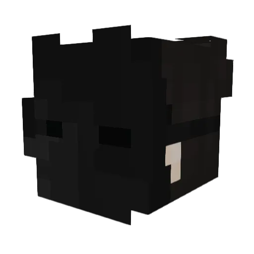 Thomszyy Minecraft avatar head, 3D render
