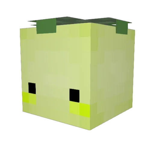 Thomus_ Minecraft avatar head, 3D render