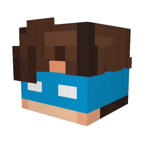 Thomux35 Minecraft avatar head, 3D render