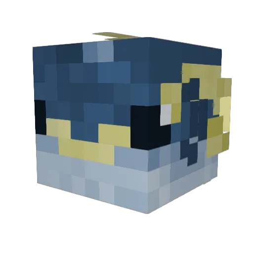 ThonCarrer Minecraft avatar head, 3D render
