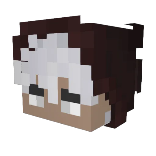 Thonio03 Minecraft avatar head, 3D render