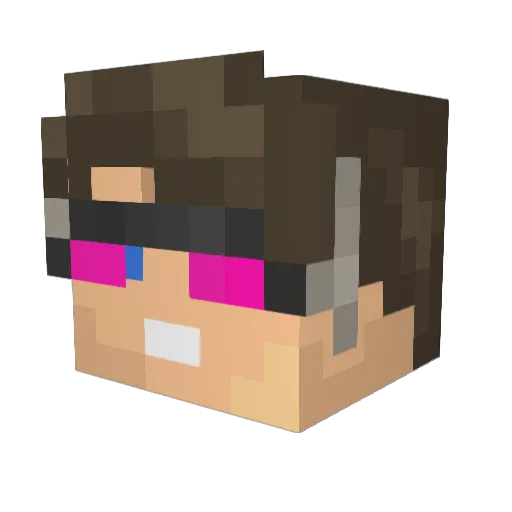 Thonny07 Minecraft avatar head, 3D render