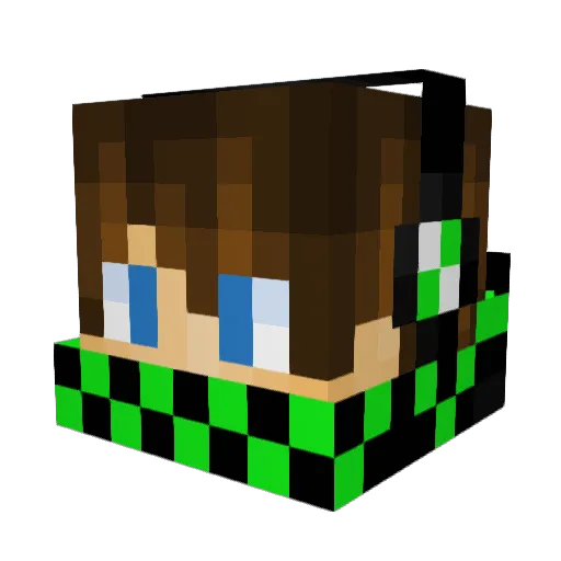 Thony03 Minecraft avatar head, 3D render