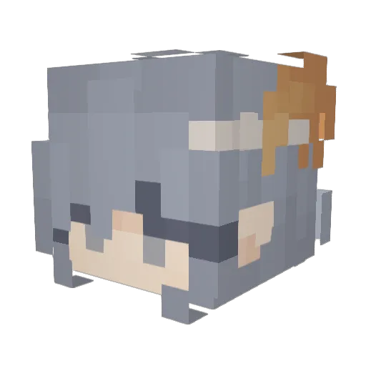 Thootsicle Minecraft avatar head, 3D render