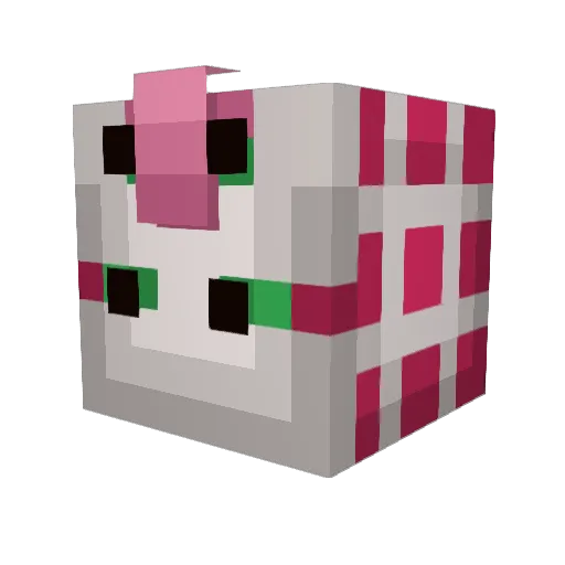 Thoppin Minecraft avatar head, 3D render