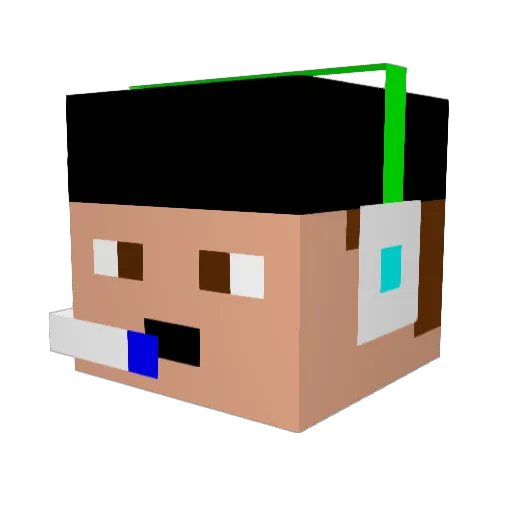 Thor1510 Minecraft avatar head, 3D render