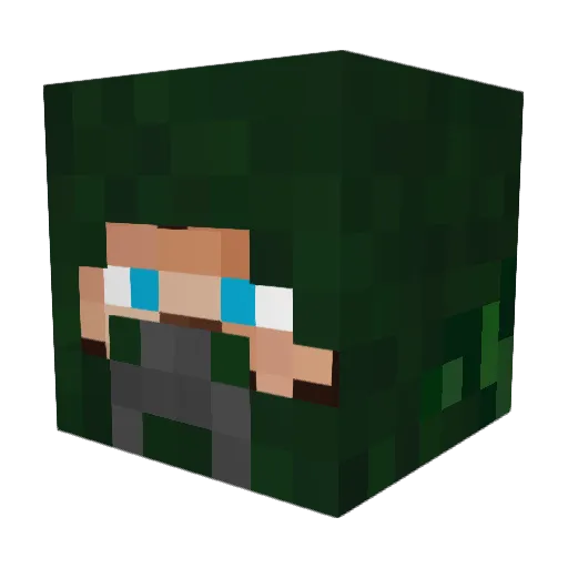 Thor1558 Minecraft avatar head, 3D render