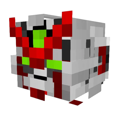 ThorDraconis Minecraft avatar head, 3D render