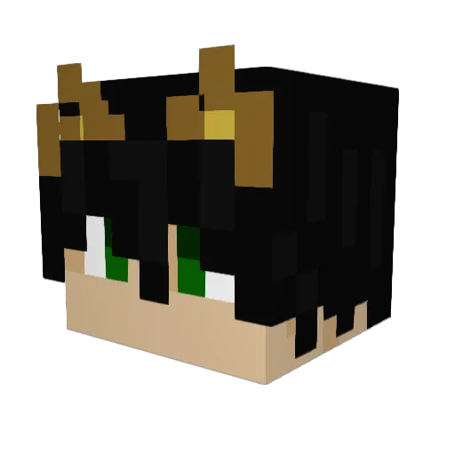 ThorDude Minecraft avatar head, 3D render