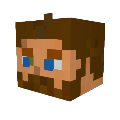 ThorOdinSun Minecraft avatar head, 3D render