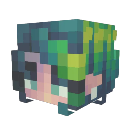 ThorPikachu Minecraft avatar head, 3D render