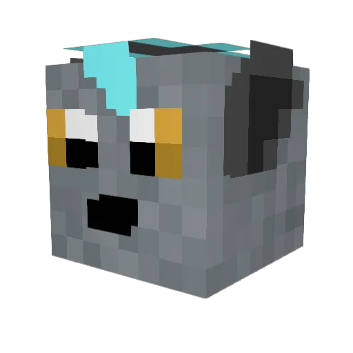 ThorWolfton Minecraft avatar head, 3D render