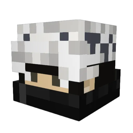 ThorXIII Minecraft avatar head, 3D render