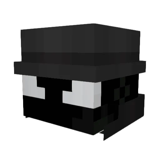 Thorbaci_ Minecraft avatar head, 3D render