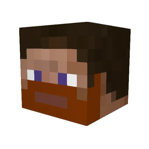 ThorbzE Minecraft avatar head, 3D render
