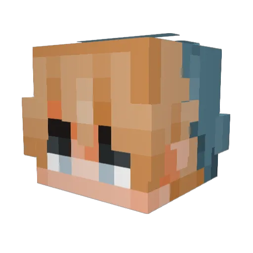 Thoreson Minecraft avatar head, 3D render