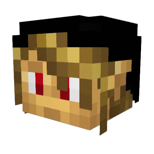 Thorfour Minecraft avatar head, 3D render