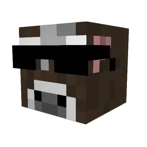 Thorg0d3 Minecraft avatar head, 3D render