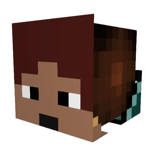 Thorge2907 Minecraft avatar head, 3D render