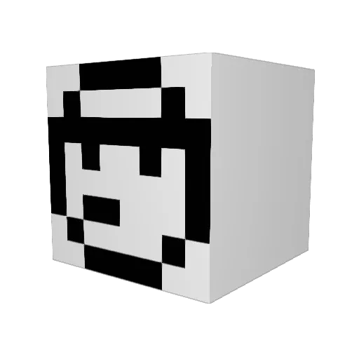 Thorgustik Minecraft avatar head, 3D render