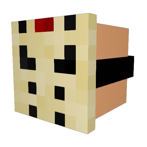 Thorhees Minecraft avatar head, 3D render
