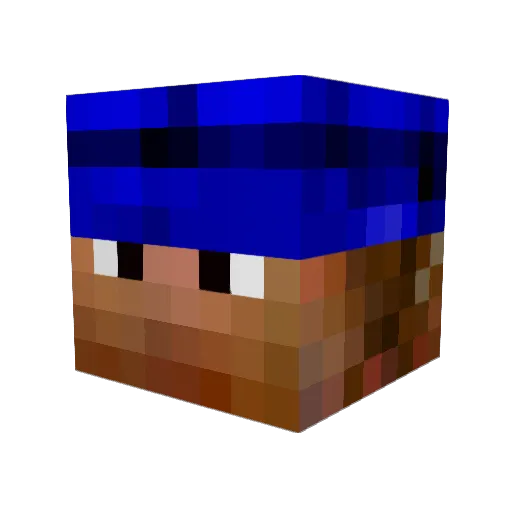 Thoriduun Minecraft avatar head, 3D render