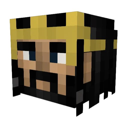 Thorin185 Minecraft avatar head, 3D render