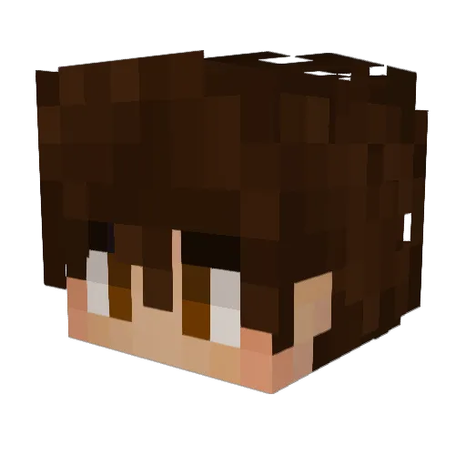 ThoriumHD Minecraft avatar head, 3D render