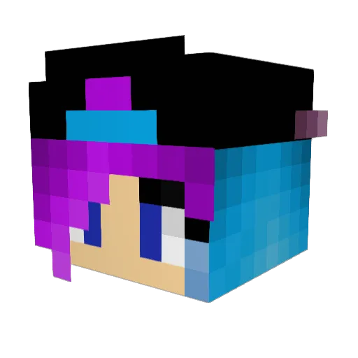 Thorn2810 Minecraft avatar head, 3D render