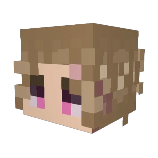 ThornCrowns Minecraft avatar head, 3D render