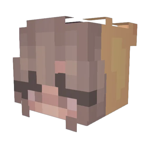 ThornRoseBerry Minecraft avatar head, 3D render