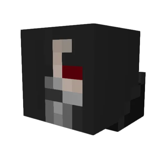 Thorne69 Minecraft avatar head, 3D render