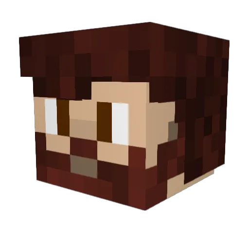 ThorneCL Minecraft avatar head, 3D render