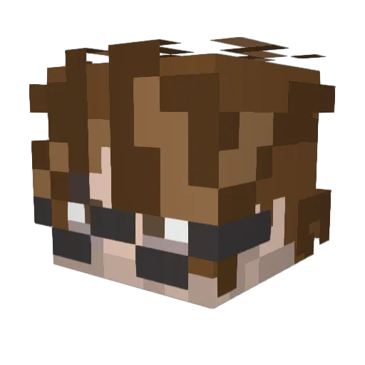 Thorne_s Minecraft avatar head, 3D render