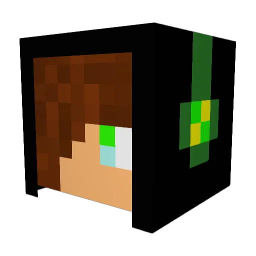 Thorneon Minecraft avatar head, 3D render