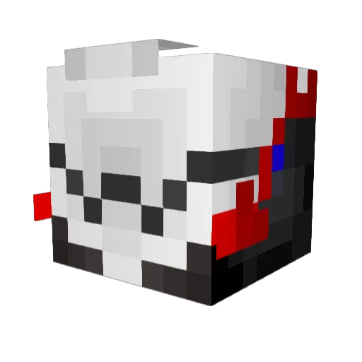 Thorneous Minecraft avatar head, 3D render