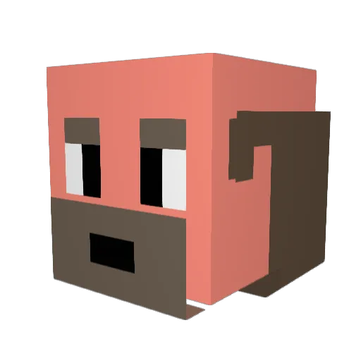 Thornridge Minecraft avatar head, 3D render