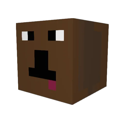 Thorns545 Minecraft avatar head, 3D render