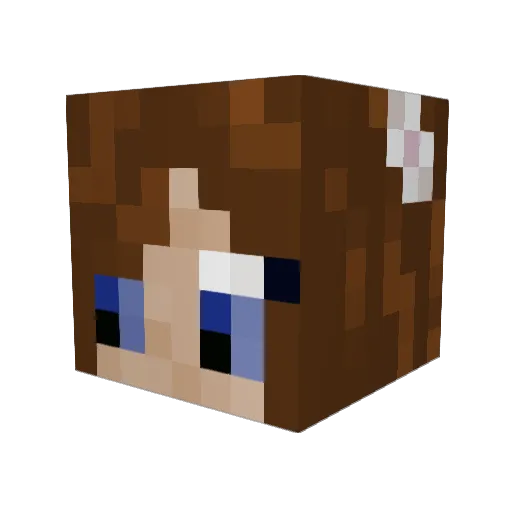 Thorntrail Minecraft avatar head, 3D render