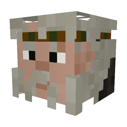 Thorokhan Minecraft avatar head, 3D render