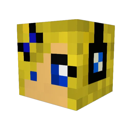 Thoronde Minecraft avatar head, 3D render