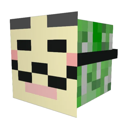 Thorran Minecraft avatar head, 3D render